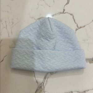 Kissy Kissy Light Blue Jacquard/Quilted Infant Hat Size S